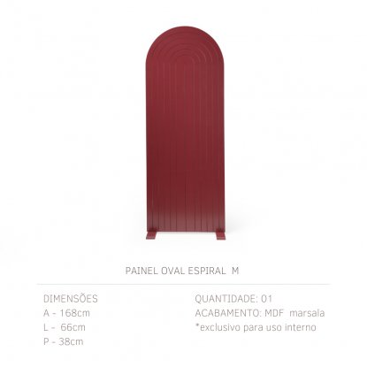 Painel oval espiral M