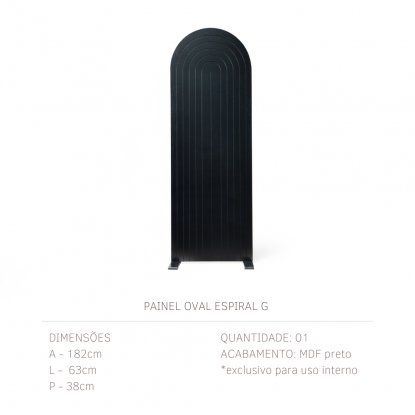 Painel oval espiral G